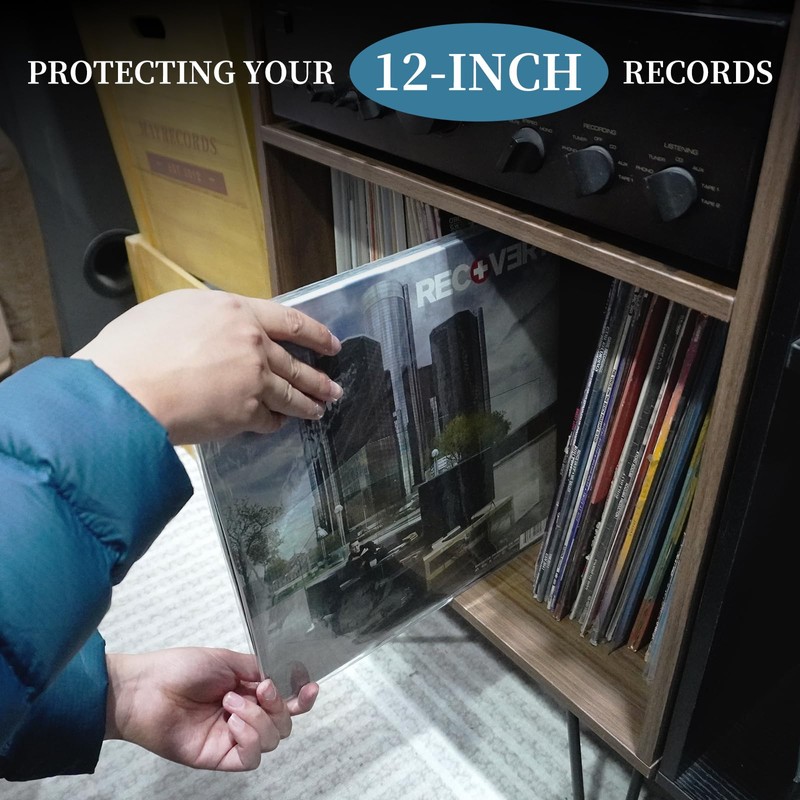 sdroceRyaM 12 Inch Gatefold Outer LP Sleeves PVC Material Vinyl