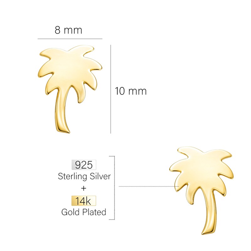 SOFIA MILANI - Women's Earrings 925 Silver - Palm Tree