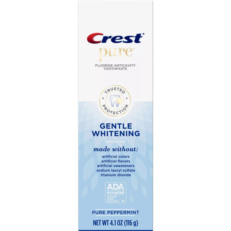 Crest 12 Pack Crest Pure Gentle Whitening Fluoride Anticavity Toothpaste