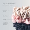 Fishers Finery 25 Momme Pure Mulberry Silk Large Scrunchies -