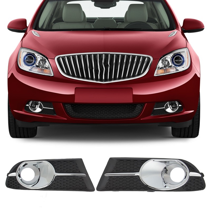 Pair of Fog Light Bezel Impact Resistant Strong Protection 25887505