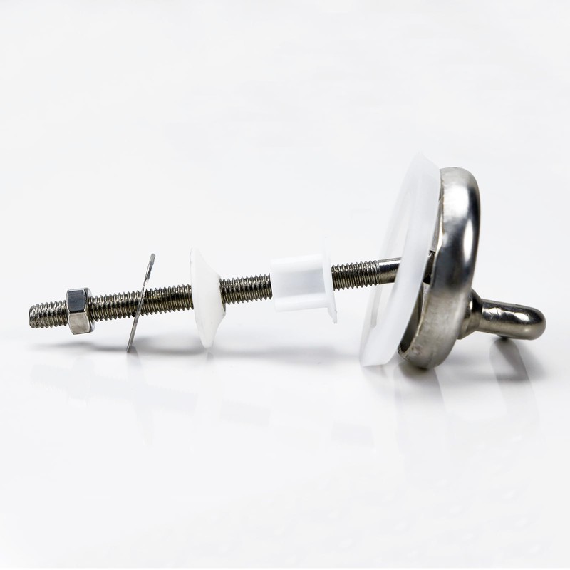 Fanmitrk Stainless Steel Hinge Set for Toilet Lid, Suitable for
