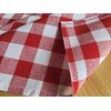 100% Cotton Fabric Gingham Table Cloth 140x140 Square Natural Buffalo