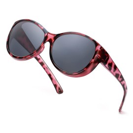 SIPHEW Fit Over Sunglasses Polarised for Men/Women, Oversized Wrap Around Sun Glasses with UV400 Protection