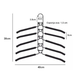 Ganchos para Ropa, 2 Piezas Ganchos para Pantalones Multicapa Desmontable | Perchas Plegables Multifuncionales para Jerseys, Camisas y Trajes