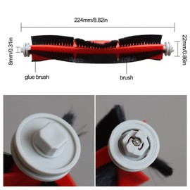 VideoPUP Replacement HEPA Filter Mop Pads Kit Compatible with Dreame Bot W10 W10pro Sweeper Vacuum Cleaner,1pc Main Brush,6pcs Side Brushes,4pcs HEPA Filters,2pcs Mop Pads,2pcs Mop base