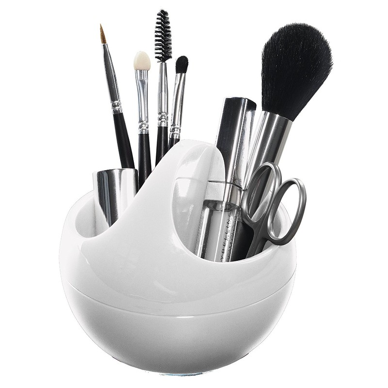 Spirella 10.16915 Bowl-Shiny Makeup Container, White