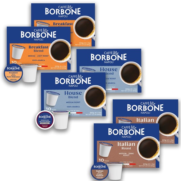 Caffe Borbone Variety Pack Coffee Pods (60 Count) – House,