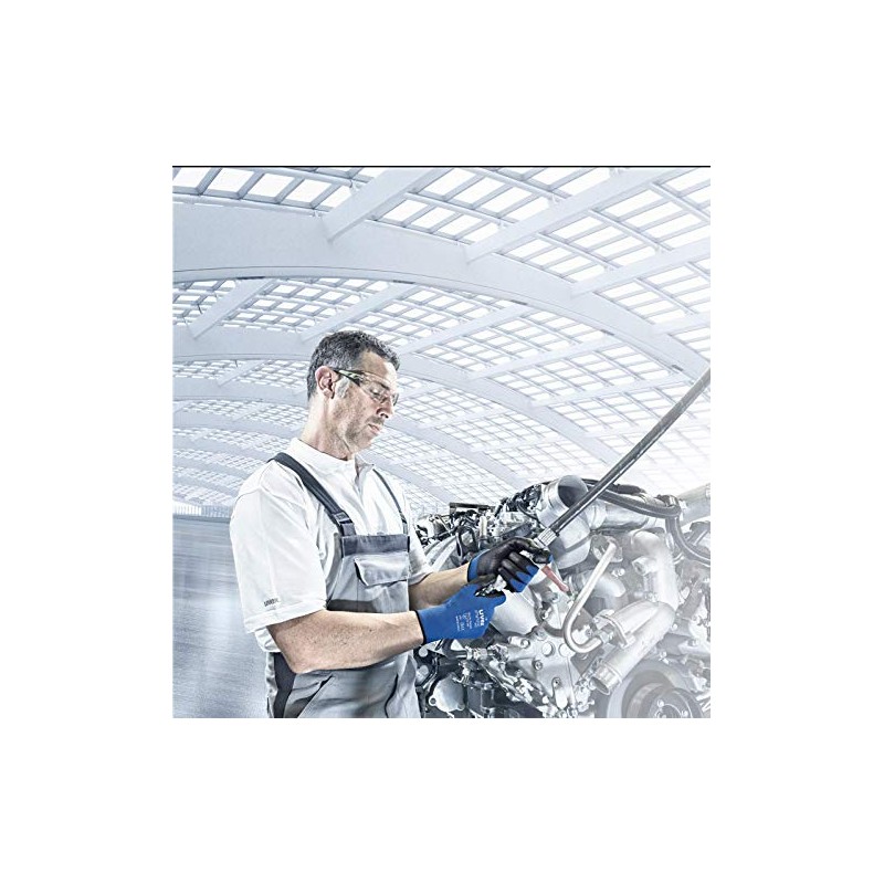 Uvex 60060 Phynomic Wet Glove, Size 10, Blue/Black