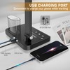 CHARYJOD Dimmable LED Desk Lamp with USB Charging Port Bright,