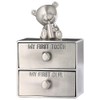 Baby Teeth Storage Box Metal Alloy Tooth Holder Keepsake Cute