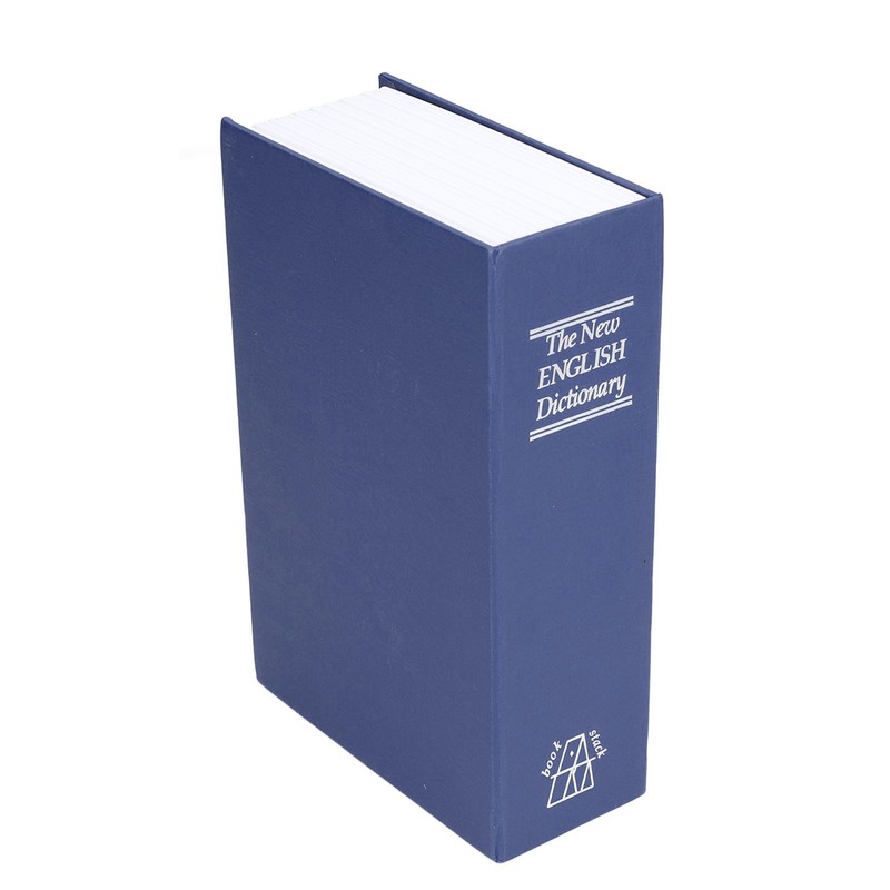 Safe Box Simulation Book Shape Decorative Storage Money Case for