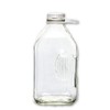 The Dairy Shoppe 2 Qt Heavy Glass Milk Bottle with