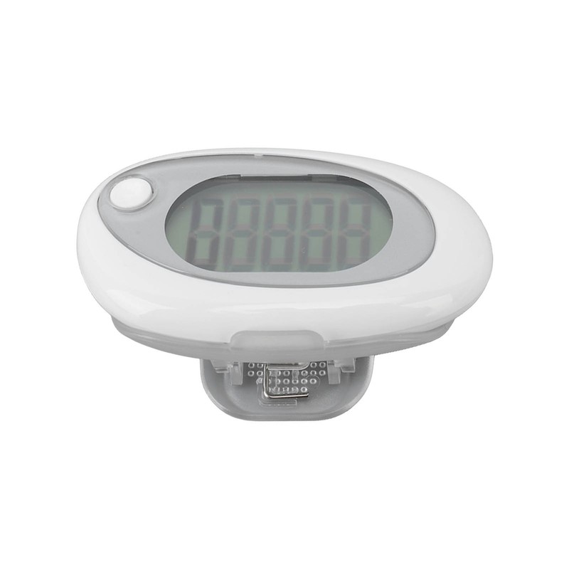 3D Pedometer Simple Step Counter with Clip Lanyard Accurate Quiet
