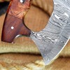WAZIR CRAFTS Handmade Damascus Steel Ulu Knife | Multi-Purpose Alaska