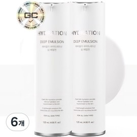 1+1 GCOOP Emulsion GCOOP CareCella Hydration Deep Emulsion, 6 units, 120ml / 1+1 지쿱에멀젼 지쿱 케어셀라 하이드레이션 딥 에멀젼, 6개, 120ml
