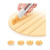 Eokoaiee Pastry Wheel Biscuit Dough Roller Cutter - 4pcs Cutters
