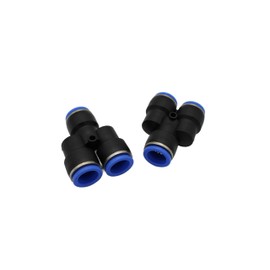Pneumatic Y-Connector 14 mm IQS Hose Connector with Three Outputs/Compressed Air Connector (2, Y-Connector Diameter 14 mm)