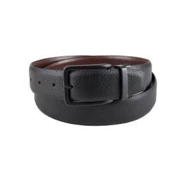 Kenneth Cole Men's (Single Reversible Belt), Black/Brown Pebble, Medium (34-36)