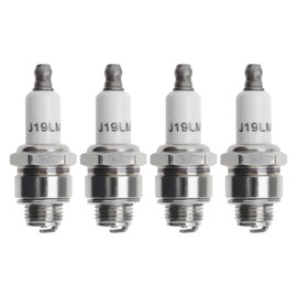ECSiNG 4Pcs Spark Plugs Replacement RJ19LM Compatible with Briggs & Stratton Engine Spark Plug Engine Accessory Replacement Parts