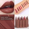 BINGBRUSH 2-in-1 Gradient Lip Liner & Lipstick Combo,Matte Longwear Waterproof
