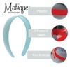 Motique Accessories Purple 1 Inch Plastic Hard Headband with Teeth