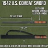 K Exclusive 1942 U.S. Combat Sword with Sheath | Inspired