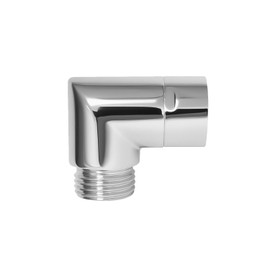 Shower Arm Elbow Adapter Solid Brass 1/2" G Shower Arm Extension for Handheld & Wall-Mounted Showers, Fix Low Showerhead & Increase Space (90 Degree )