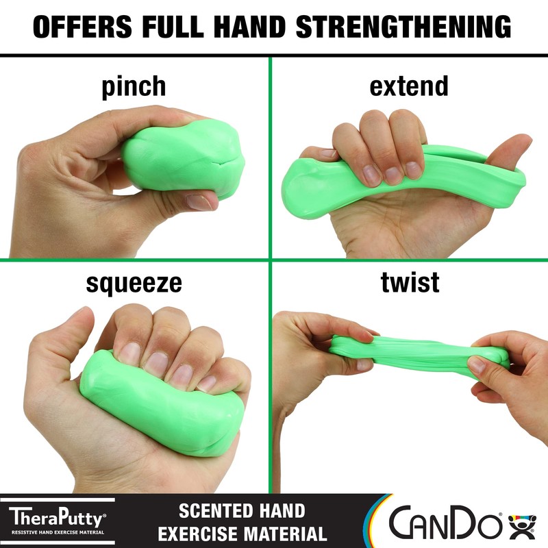 CanDo TheraPutty Scented Hand Exercise Putty for Rehabilitation, Exercises, Hand