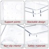 Zuihug 4 PCS Clear Plastic Drawer Organizer, Desk Drawer Divider