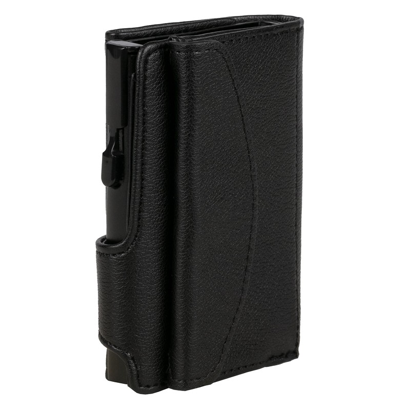 CLICKSAFE Unisex Coin Purse Travel Accessory Wallet, black