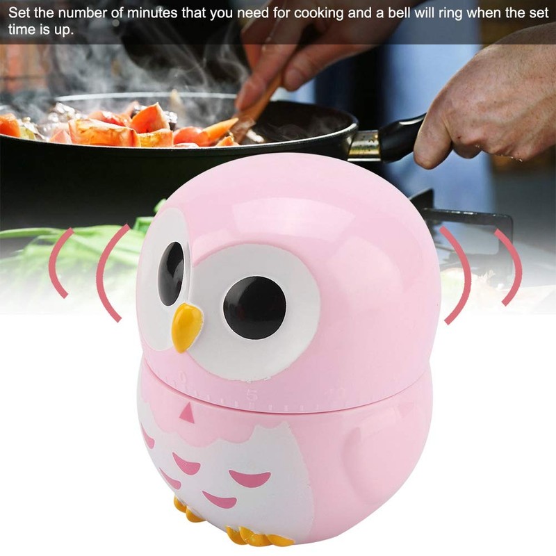 Egg Timer for Boiling Eggs, Cute Owl Shape Manual Kitchen