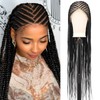 DOSAY Full Lace Cornrow Braided Wigs for Black Women Knotless
