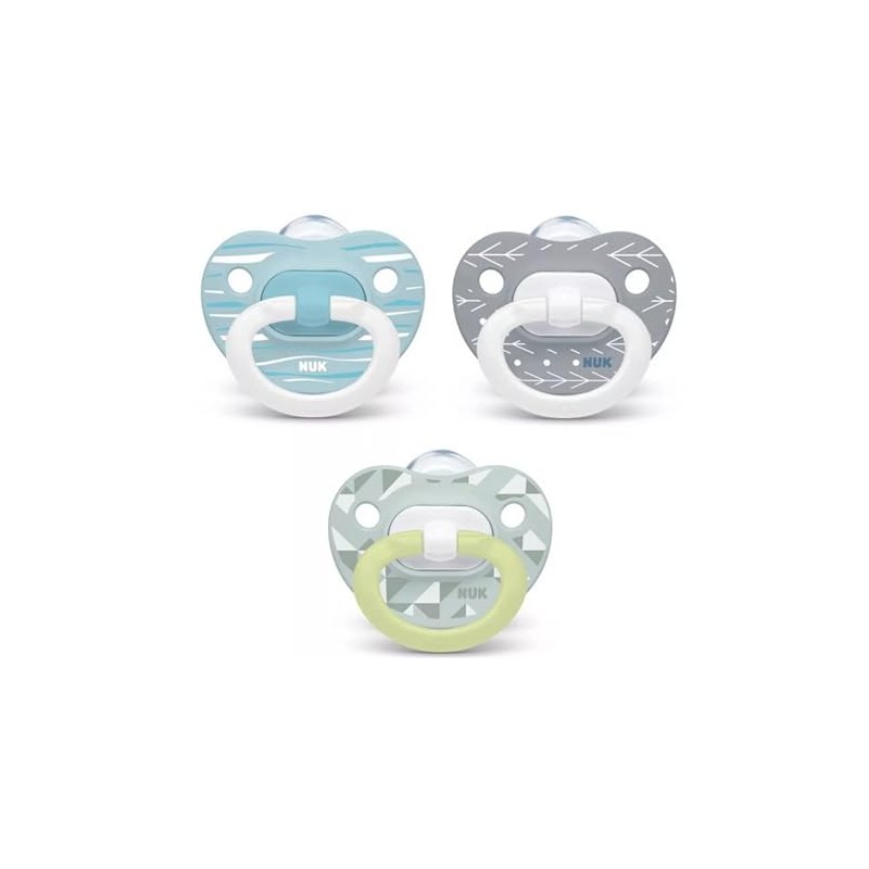 Nuk, Orthodontic Pacifier Neutral, Glows in The Dark, 18-36 Month