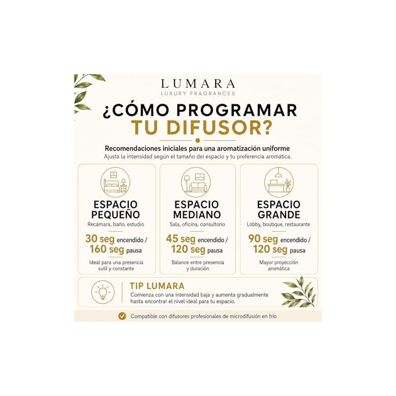 LUMARA | Esencia ambiental aroma Palacio para difusor profesional |