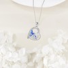 DAYLINLOVE Blue Jay Necklace 925 Sterling Silver Blue Jay Pendant