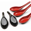 LATRAT 8 Pcs Chinese Won Ton Soup Spoons Plastic Asian