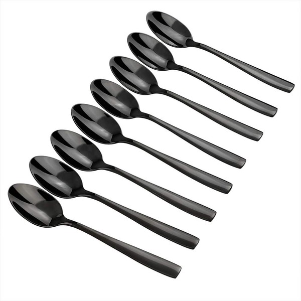 Teyyvn Juego de 8 cucharas de café de acero inoxidable