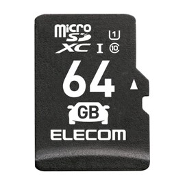 Elecom MicroSD 64GB SDXC Dash Cam Heavy Duty Class 10 UHS-I MF-DRMR064GU11