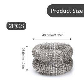 Pack of 2 Limescale Catcher Kettles, AMONENZ Extra Limescale Protection, Stainless Steel Water Descaler Device, Diameter 5.5 cm, for Kettles and Teapots, Removes Limescale and Impurities