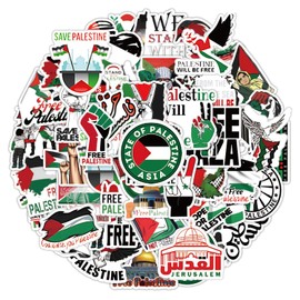 VBRHFRIF 100 Palestine Stickers, Phone Decoration Stickers, Water Bottle Decoration Stickers, Scrapbook Stickers, Diy Stickers