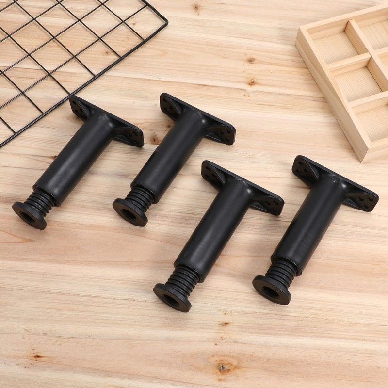 Veemoon 4pcs Bed Support Frame Adjustable Stand Adjustable Metal Bed