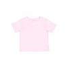 RABBIT SKINS Infant 100% Cotton Jersey Short Sleeve Tee, Pink,