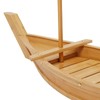 Sushi Boat Serving Tray, 31.5 Inch Large Size Bamboo Sushi
