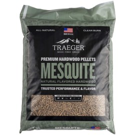 Traeger Grills PEL305 Mesquite 100% All-Natural Hardwood Pellets Grill, Smoke, Bake, Roast, Braise and BBQ, 20 lb. Bag