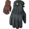 Texpeed Men's Leather Motorcycle Gloves - Biker Winter Warm Gloves