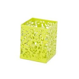 RICOO Pen Holder Desk, Pen Holder, Pen Box B003-GNx3, Desk Organiser, Metal Office Organiser, Space Saving Office Organisation, Pen Holder, Green