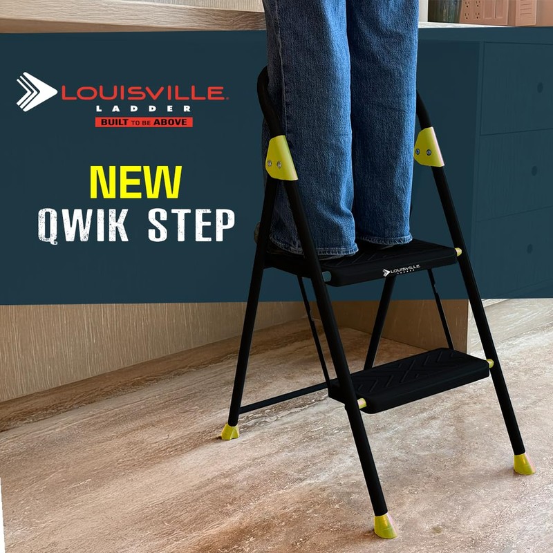 Louisville Ladder Qwik Step 2 Step Ladder, Step Stool with