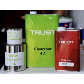 Trust 2K High Gloss 4:1 Clear coat QUART KIT MED Hardener! Automotive Clearcoat