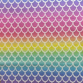 Fabric Traditions Mermaid Scales Multicolor by Fabric Traditions Cotton Fabric - BY THE YARD